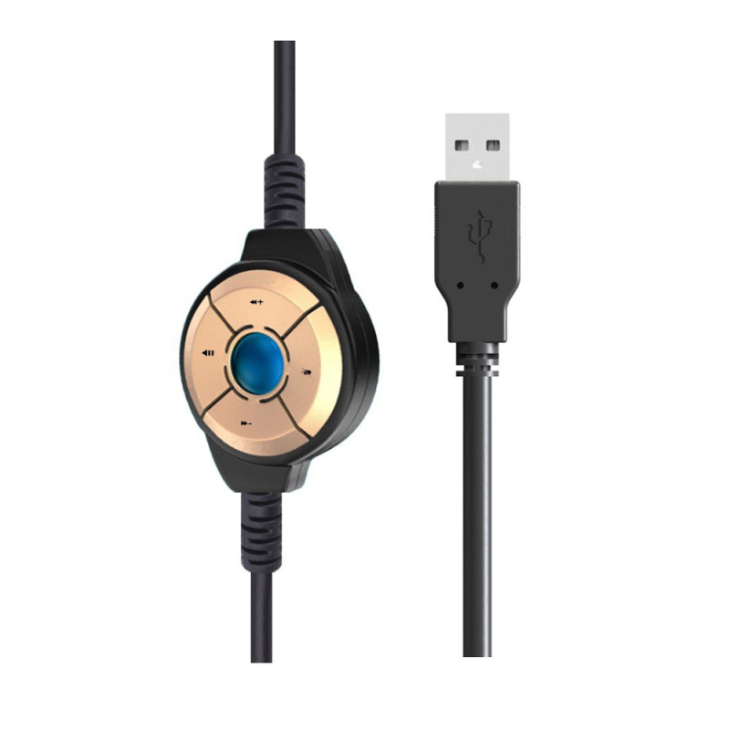 USB žični headset za korisničku podršku, preko uha, avijacijskog stila, za vozače kamiona