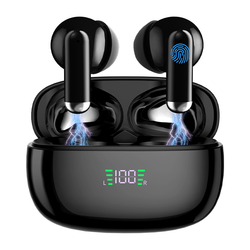 Sp9X bežične Bluetooth slušalice u uho, izuzetno dug vijek baterije, niska latencija za igranje, stereo zvuk s dvostrukim kanalom, vodootporne, Bluetooth 5.4, više od 8 sati reprodukcije
