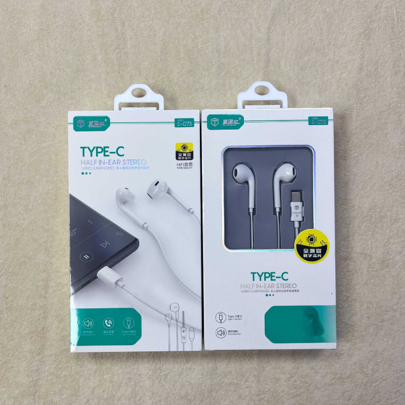 Type-C žične in-ear slušalice s mikrofonem i upravljanjem pozivima, aktivno smanjenje buke, kabel 1,2 m