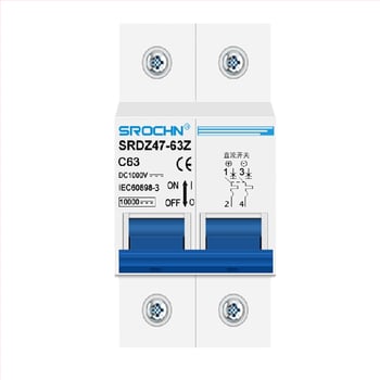 DC mikroistič pre fotovoltické rozvody, 1000V/500V DC, séria SRDZ47-63Z