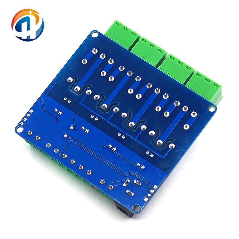 Modbus RTU 4-csatornás relé kimenet, 12V, 4 digitális bemenet, RS-485 kommunikáció, TTL csatlakozófej