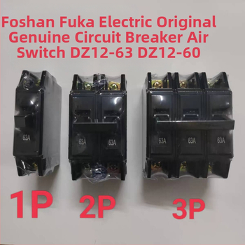 DZ12-63 Fokai 32A čierny miniatúrny istič obvodu DZ12-60 vzdušný vypínač 1P 2P 3P 63A