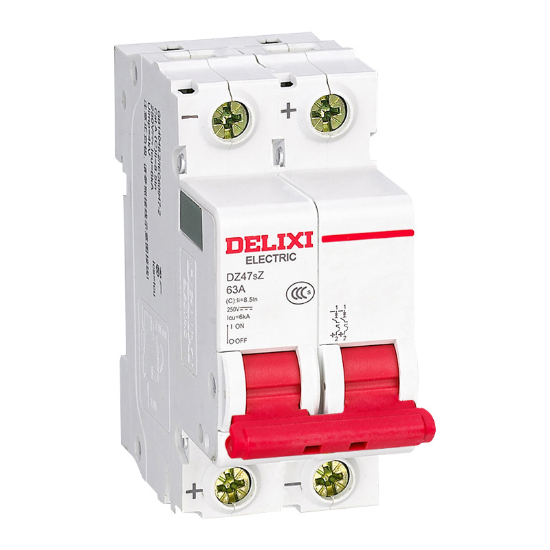 Delixi DZ47SZ DC 2P mini prekidač osigurač, DC12-24V, za fotonaponske sustave