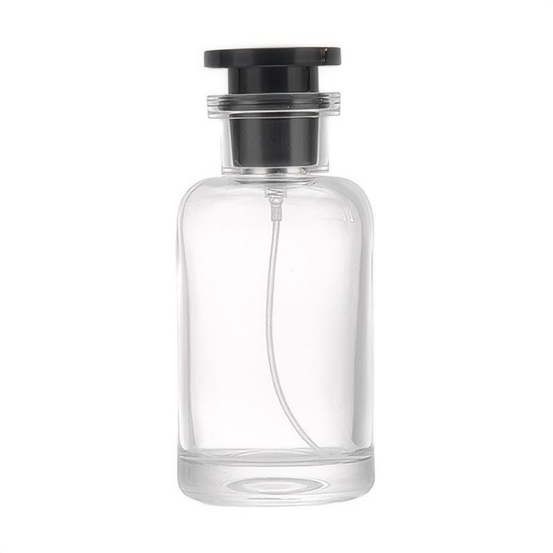 Üveg parfüm permetező palack, hengeres, utazáshoz, 50 ml vagy 100 ml
