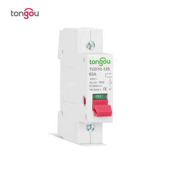 TONGOU TOD10-125 1P 63A Διακόπτης Απομόνωσης – Κύριος Διακόπτης