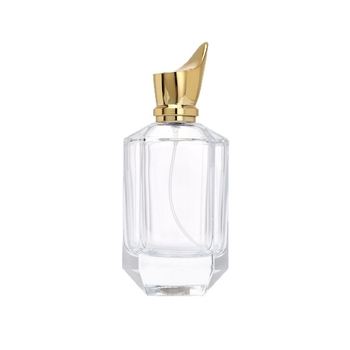 100 ml átlátszó üvegű permetezőflakon kupakkal és pumpával, kozmetikumokhoz (tonik/krém)