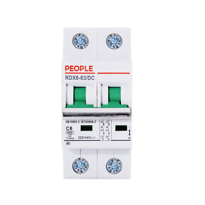People's Electrical RDX6-63DC DC250V 2P 3A 6A 10A 16A 32A 63A Miniaturni prekidač