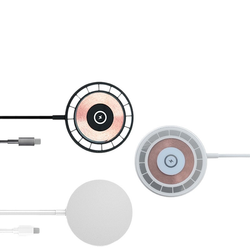 Μαγνητικός ασύρματος φορτιστής MagSafe για iPhone, διαφανής, γρήγορη φόρτιση