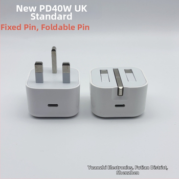 Apple 17 nabíjačka PD40W, Type-C, s UK/EU/US zásuvkou – rýchle nabíjanie