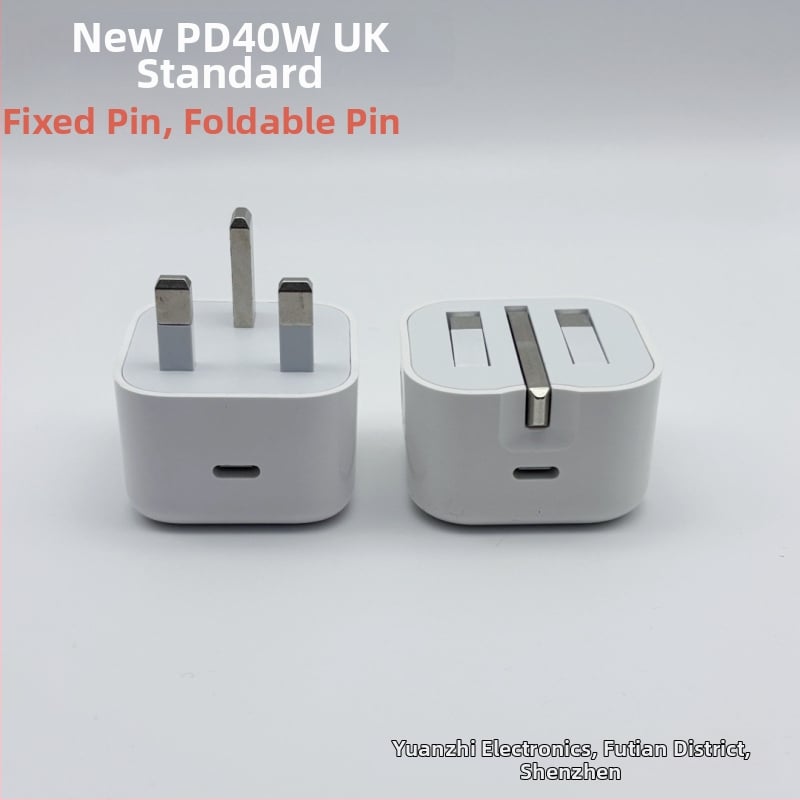 Apple 17 nabíjačka PD40W, Type-C, s UK/EU/US zásuvkou – rýchle nabíjanie