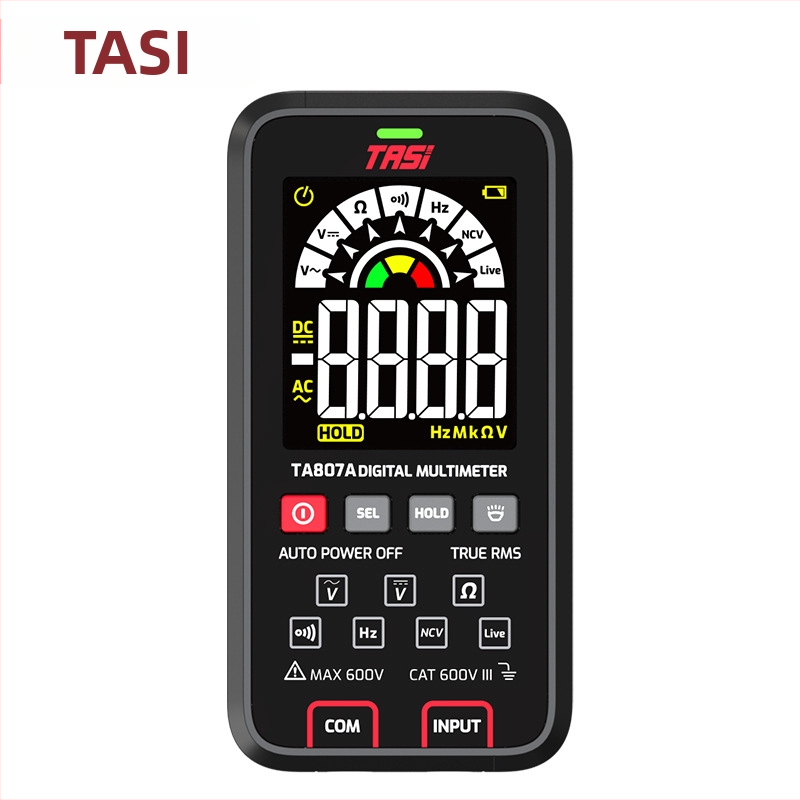 Tians TA807A Ultra-tenký digitálny plne automatický multimetr s veľkým displejom pre elektrikárov