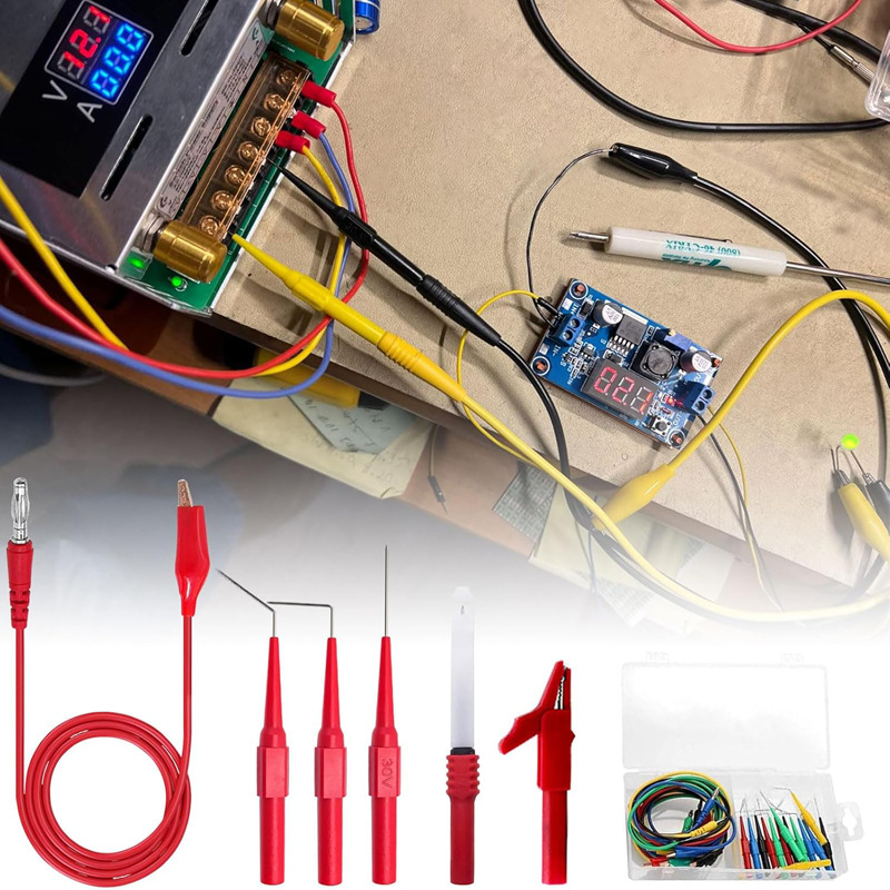 Testni kabel s aligator klipom, univerzalni višenamjenski oštri probni vodič za autoelektrične testove