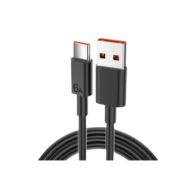 Type-C kabel za podatke s jednim krajem, brzo punjenje 6A, kompatibilan s Huawei pametnim telefonima, duljina 1–2 m