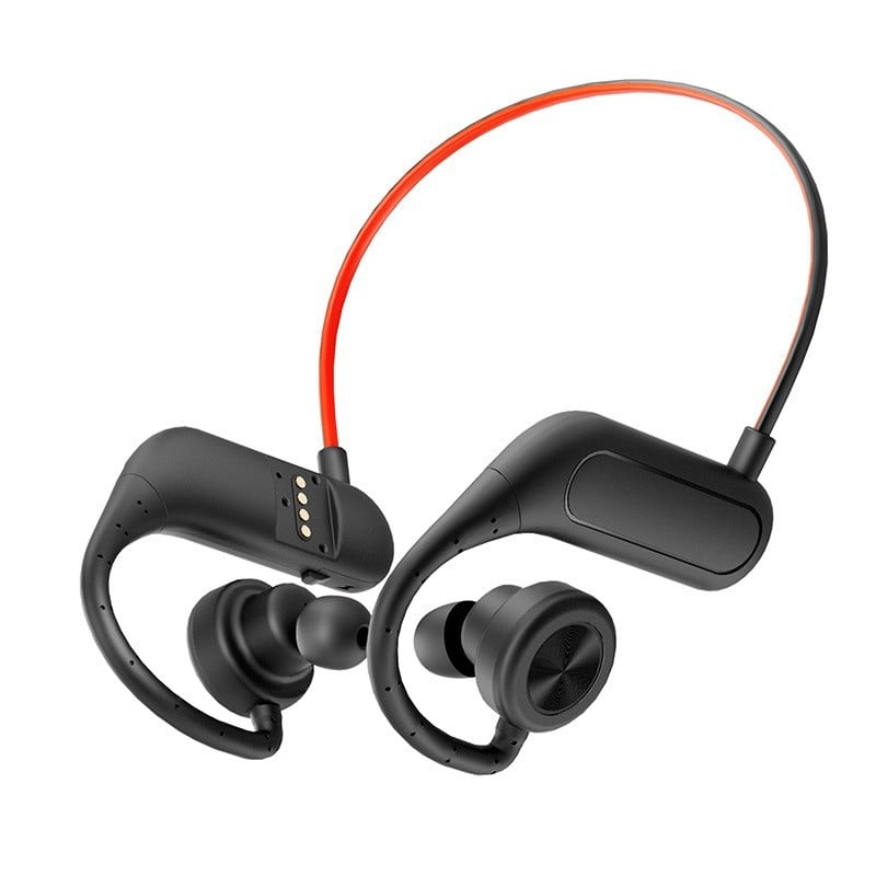 IPX8 водоустойчиви професионални плувни слушалки с памет, безжично Bluetooth, за плуване и спорт, в ухото