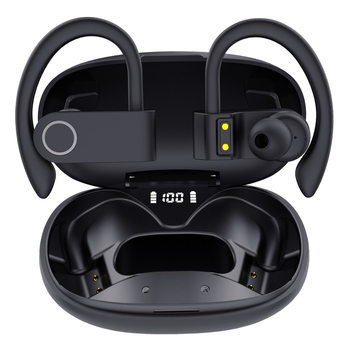 JHO A9S bežična Bluetooth slušalica s digitalnim zaslonom, kuka za uho, in-ear, potlačivanje buke, IPX4, trajanje baterije više od 8 sati