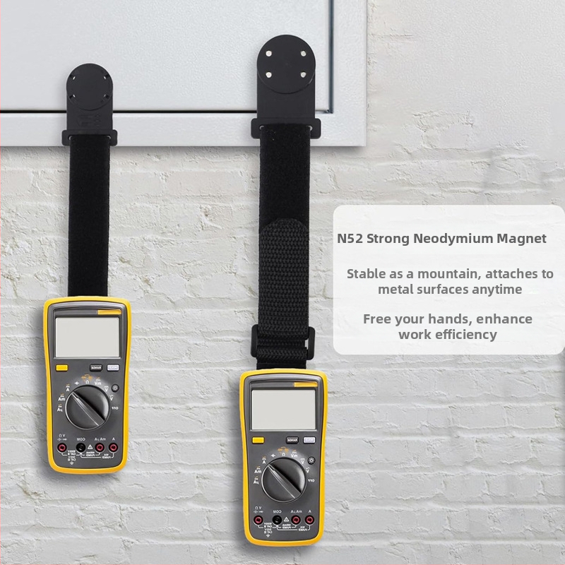 Magnetický lanyard pre multimetr s pevným magnetom N52, nylonovým popruhom a ABS puzdrom – pre opravy áut a elektropráce