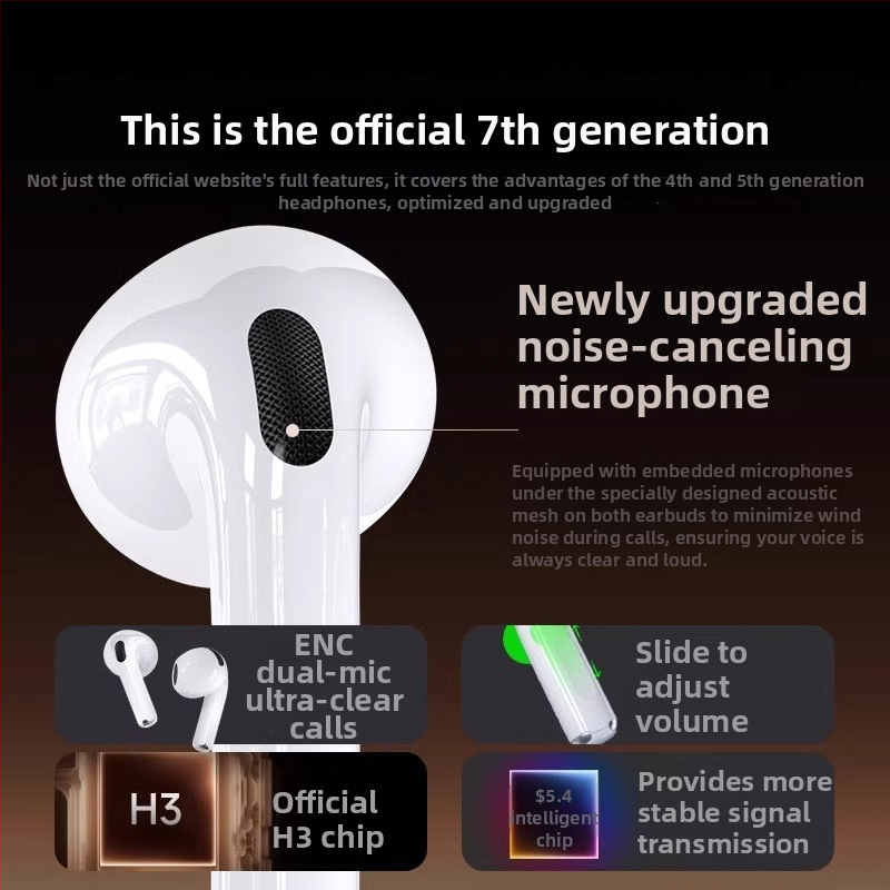 Bežične Bluetooth 7. generacije in-ear slušalice s dugim trajanjem baterije i aktivnom redukcijom šuma