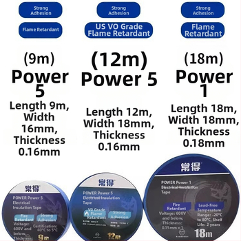 PVC izolačná páska odolná proti plameňom, vodotesná, vysokoteplotná, široká, silná priľnavosť, čierna/biela, veľký kotúč
