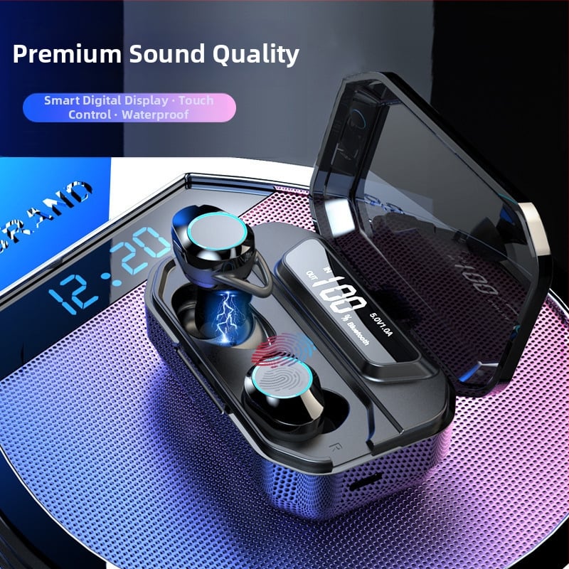 G02tws Bežične Bluetooth slušalice s digitalnim uklanjanjem šuma, stereo dodirno upravljanje