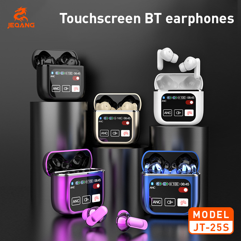 Bluetooth slušalice s AI prijevodom, potpuno osjetljivi zaslon, LED prikaz, redukcija buke, in-ear stereo zvuk