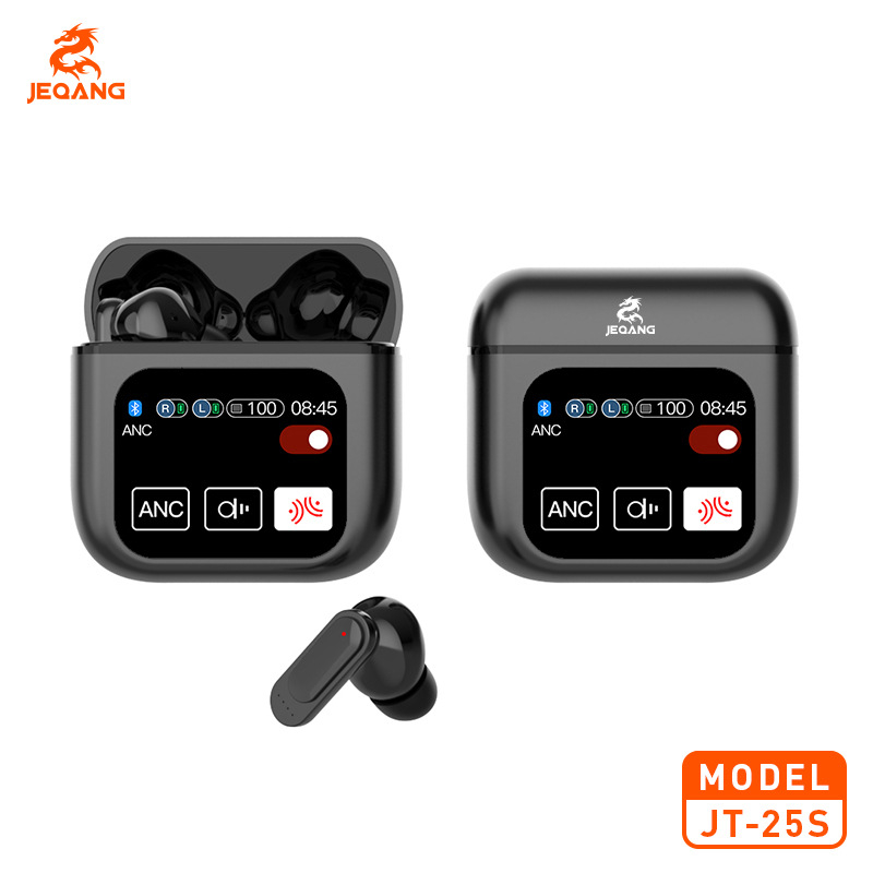 Bluetooth slušalice s AI prijevodom, potpuno osjetljivi zaslon, LED prikaz, redukcija buke, in-ear stereo zvuk