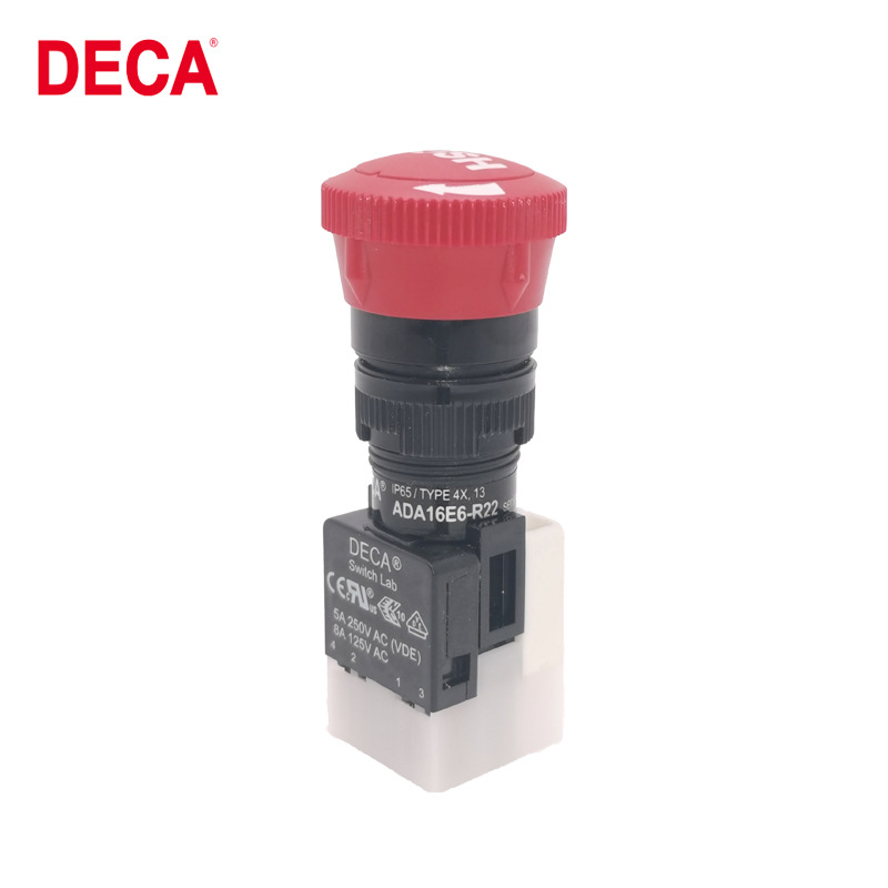 DECA ADA16E6-R22-C10R gumb za nujno zaustavljanje IP65