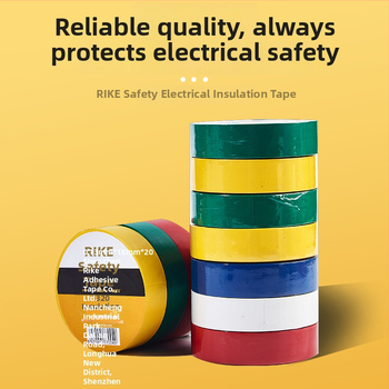 Rike elektrická izolačná páska PVC, vodeodolná, jednostranná, 18 m dĺžka, 18 mm šírka, 0–80°C, napätie pod 600 V, farebná a hrubšia, kaučukové lepidlo