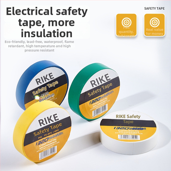Rike elektrická izolačná páska PVC, vodeodolná, jednostranná, 18 m dĺžka, 18 mm šírka, 0–80°C, napätie pod 600 V, farebná a hrubšia, kaučukové lepidlo