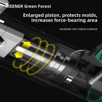 Greenforest hydraulické kliešte na krimpovanie elektrických terminálov s meďou, kompaktný ručný nástroj