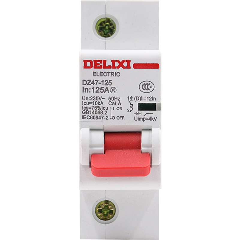 Delixi DZ47-125 serija kućni automatski prekidač 1P 80A 125A 220V