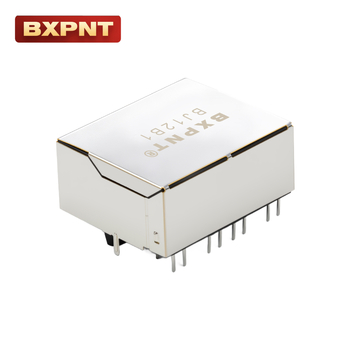 Dvoport RJ45 mrežni transformator, otporan na visoke temperature i plamen, 90° uspravni ženski konektor