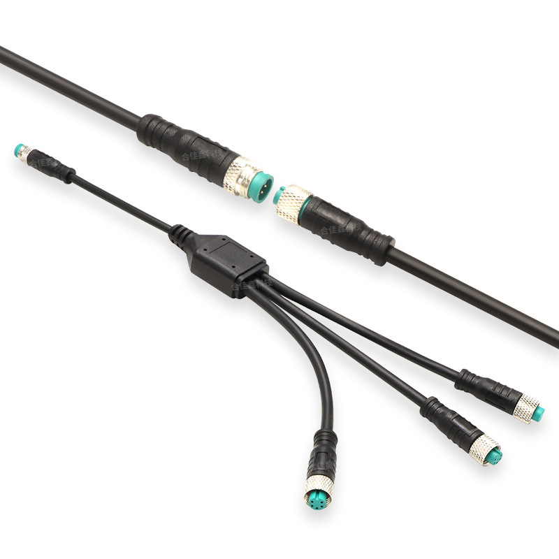 Y-tip vodootporan kabel 1-3, 5-žilni metalni konektor za napajanje senzora automobila