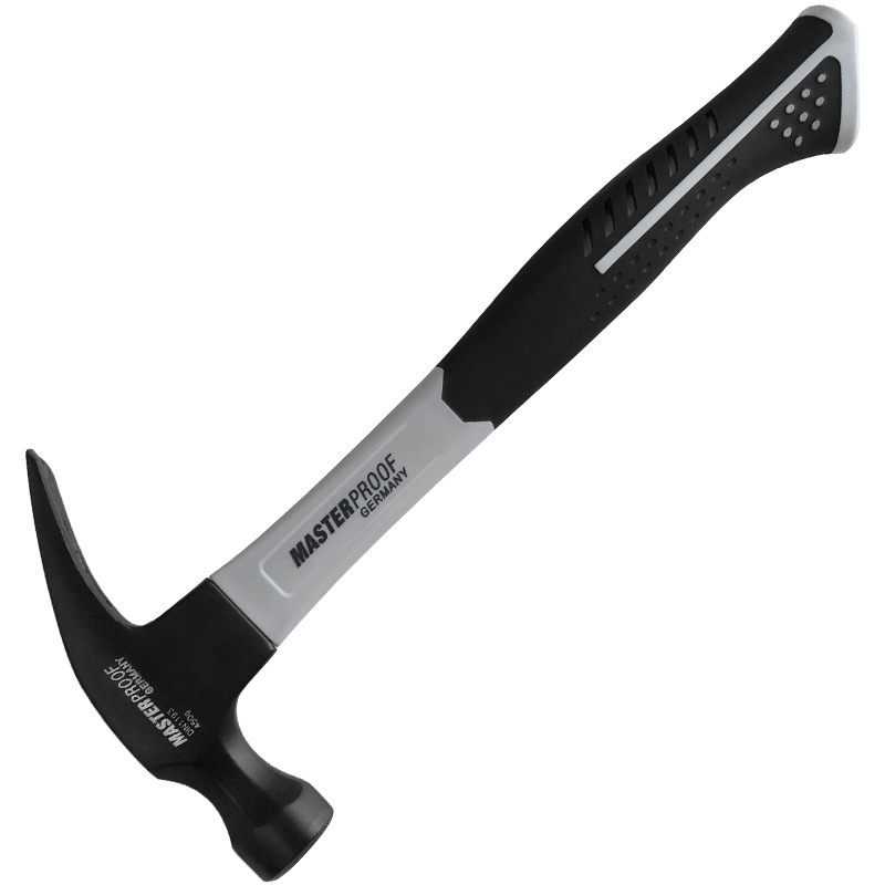 Myside MASTERPROOF Claw Hammer – Nail and Woodworking Hammer with Fiber Handle, Explosion-Proof, Right-Angle, Compact