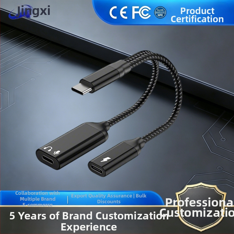 Type-C na Lightning adapter za slušalice, slušanje tijekom punjenja, PD/QC60W brzo punjenje