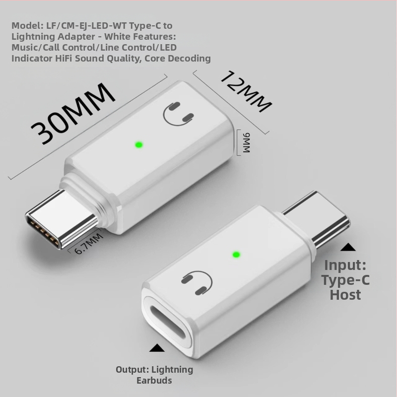 Audio adaptér Lightning na USB-C pre iPhone 15/16