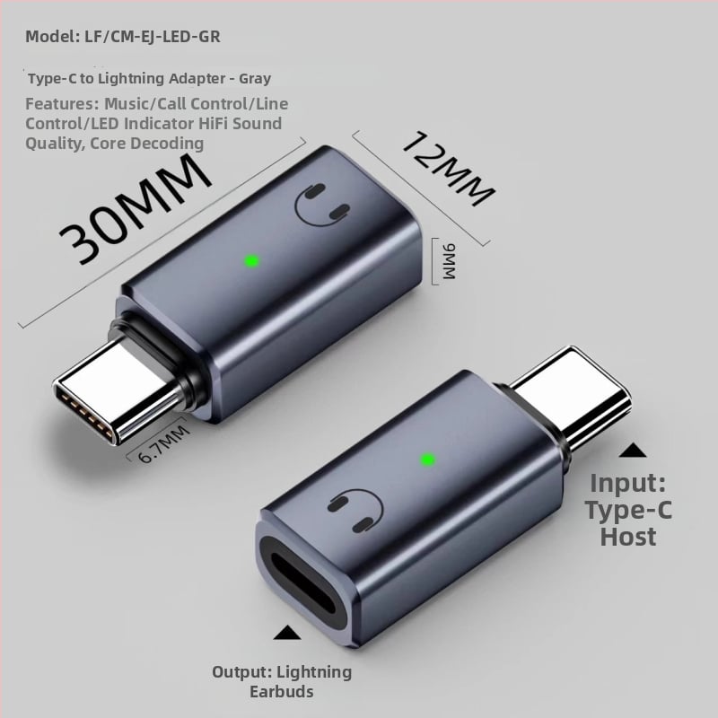 Audio adaptér Lightning na USB-C pre iPhone 15/16