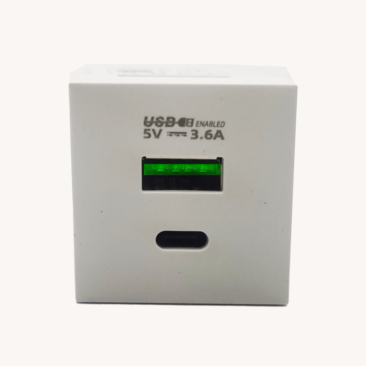 DEYCO UPS Okos bútorasztal töltőállomás Type-C porttal és beépített USB porttal