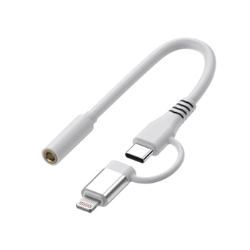 2-u-1 USB-C na 3,5 mm audio adapter za Apple uređaje, za pozive i slušanje glazbe
