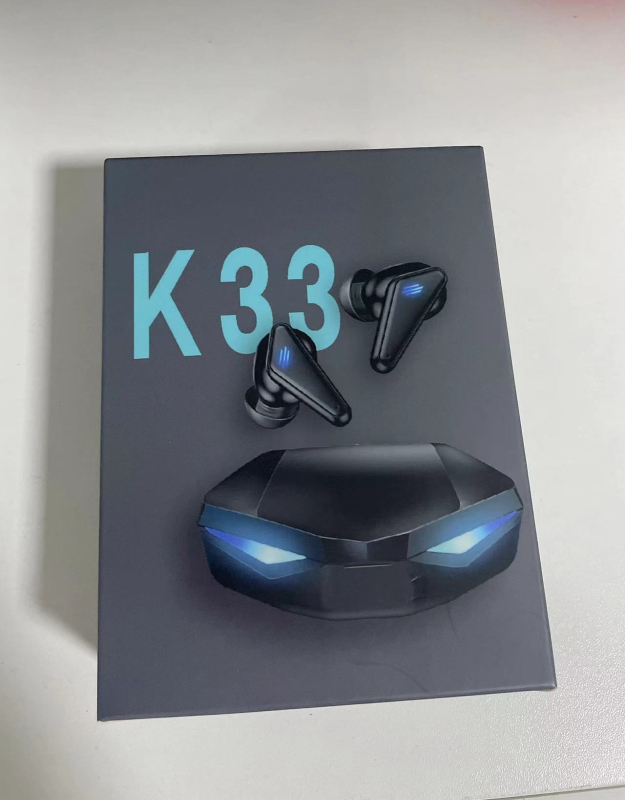 K55 privatni model bežične Bluetooth slušalice za igre, e-sport, jedno ili dvostruko uho, niska latencija, TWS, Bluetooth 5.0, IPX7, trajanje baterije 4–8 sati