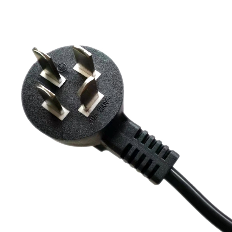 PSB-20 četvero-pin napajanje utikač za stolnu lampu, crna, kabel 1,5 mm²
