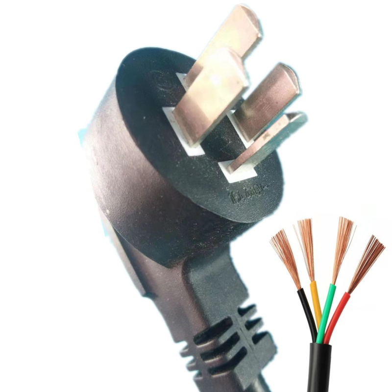 PSB-20 četvero-pin napajanje utikač za stolnu lampu, crna, kabel 1,5 mm²