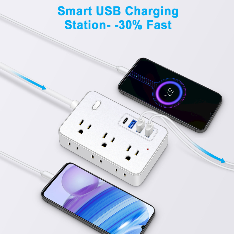 US standardni pametni produžni kabel s USB-C utičnicom i pločom