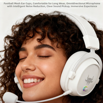 Bluetooth herné slúchadlá s vysokou kvalitou zvuku, cez uši, pohodlné na dlhé používanie.