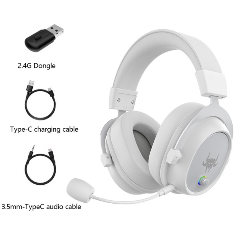 Bluetooth гейминг слушалки с висококачествен звук, над ухото, удобни за дълги игрови сесии.