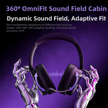 Wolf Spider G7Pro bezdrôtové slúchadlá s Bluetooth, tri režimy potlačenia hluku, vysokokvalitný zvuk a mikrofón pre nízku latenciu pri hraní
