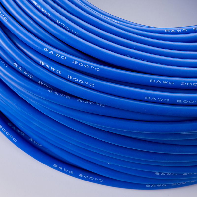 8 AWG mekani silikon kabel za EV bateriju, cinkani bakar, presjek 8 mm²