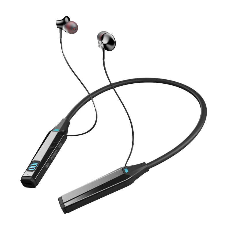 Novi Bluetooth neckband slušalice s velikom baterijom, sportski dizajn, duga autonomija, utor za karticu, redukcija buke, duboki bas, univerzalno za esport