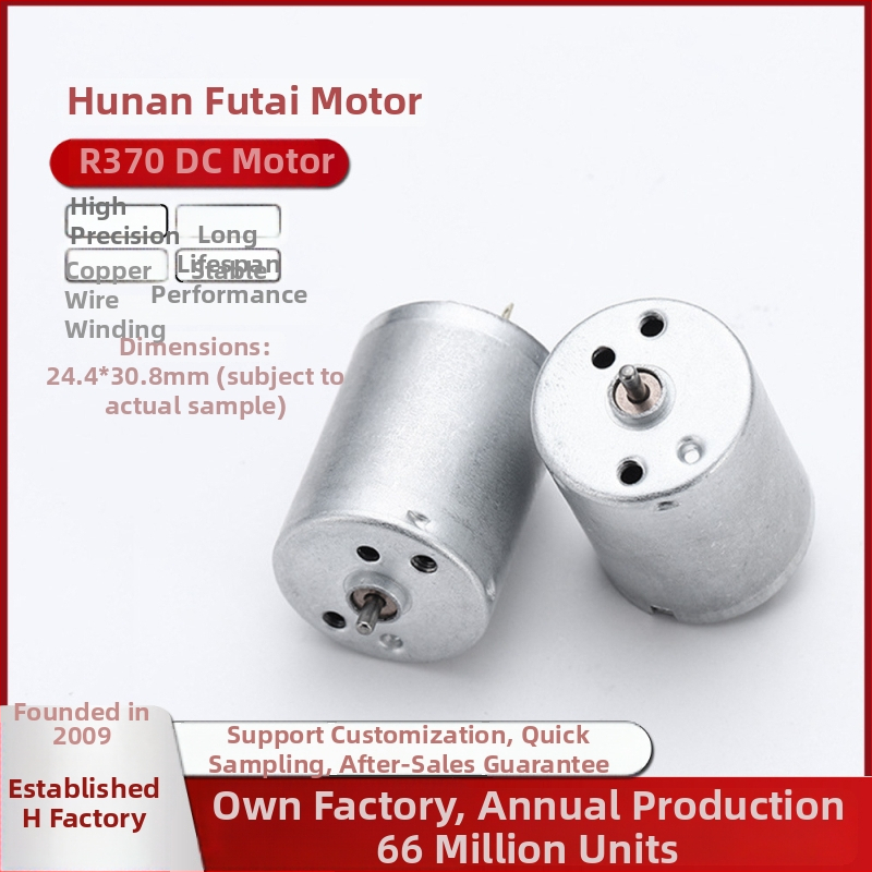 Futai 370 motor – mikromotor s uhlíkovými kefkami DC motor pre pásový ventilátor, mini vodná pumpa pre krb a vzduchová pumpa