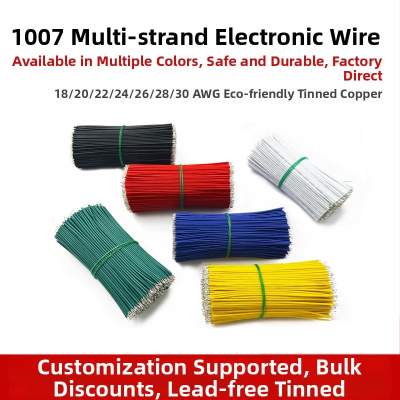 1007 LED kabel s PVC izolacijom, cinkovano na oba kraja, 30/28/26/24/20 AWG