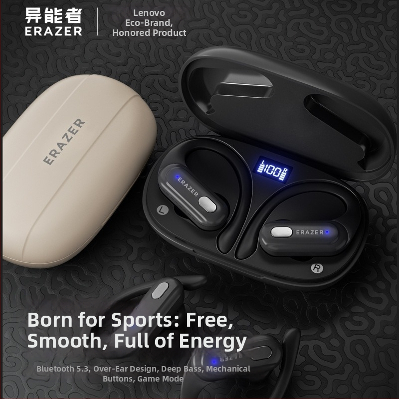 Xt60Pro Bežične Bluetooth slušalice s digitalnim zaslonom, visokokvalitetan zvuk i dugotrajna baterija, za uho, vanjski sportski headset